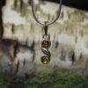 Amber Sterling Silver Pendant (.925)