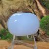 Blue Chalcedony Palm Stone