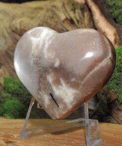 Peach Moonstone Heart