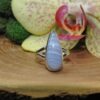 Blue Lace Agate Sterling Silver Ring (.925) Size 6