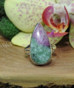 Ruby Fuchsite Sterling Silver Ring (.925) Size 7