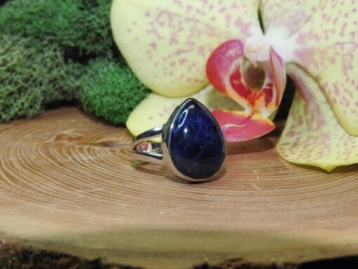 Sodalite Sterling Silver Ring (.925) Size 5 - Image 3