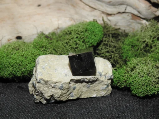 Pyrite Cube on Matrix - Image 2