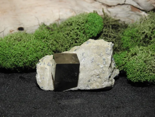 Pyrite Cube on Matrix - Image 3