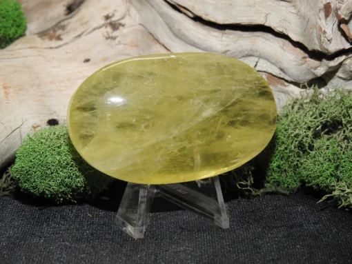 Natural Citrine Palm Stone - Image 2
