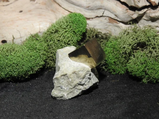 Pyrite Cube on Matrix - Image 2