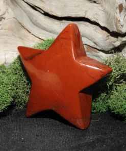 Red Jasper Star Carving