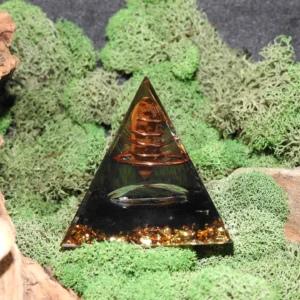 Orgonite Pyramid-Tiger Eye/Black Tourmaline