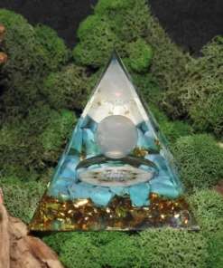Orgonite Pyramid-Quartz/Turquenite