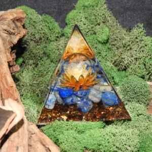 Orgonite Pyramid-Quartz/Lapis Lotus