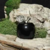 Black Obsidian Apple Carving