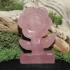 Rose Quartz Sunflower Carving