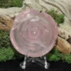 Rose Quartz Rose Carving