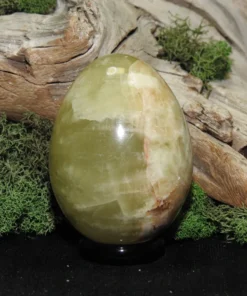 Green Onyx Egg-(Banded Calcite)