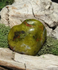 Green Opal Heart