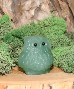 Green Aventurine Owl Carving