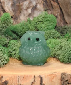 Green Aventurine Owl Carving