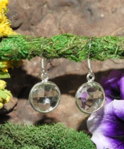 Prasiolite Earrings .925 Sterling Silver