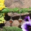 Amber Earrings .925 Sterling Silver