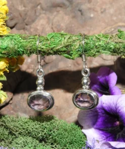 Amethyst Earrings .925 Sterling Silver