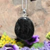 Black Tourmaline .925 Sterling Silver Pendant