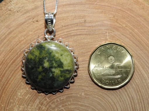 Serpentine .925 Sterling Silver Pendant - Image 3