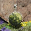 Serpentine .925 Sterling Silver Pendant