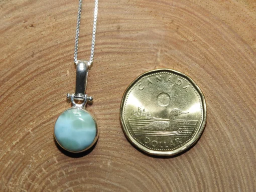 Larimar .925 Sterling Silver Pendant - Image 3