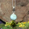 Larimar .925 Sterling Silver Pendant