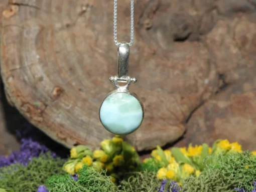 Larimar .925 Sterling Silver Pendant