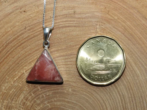 Rhodochrosite .925 Sterling Silver Pendant - Image 3