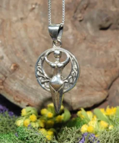Moon Goddess .925 Sterling Silver Pendant