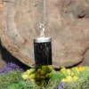 Black Tourmaline .925 Sterling Silver Pendant