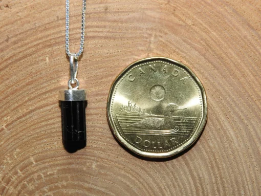 Black Torumaline .925 Sterling Silver Pendant - Image 3