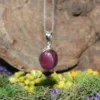 Ruby .925 Sterling Silver Pendant