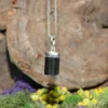 Black Tourmaline .925 Sterling Silver Pendant