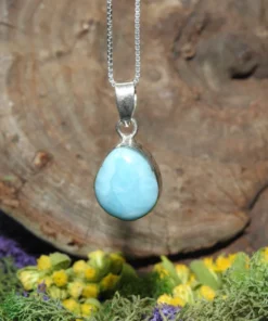 Larimar .925 Sterling Silver Pendant
