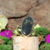 Blue Tiger Eye .925 Sterling Silver Ring Size 9