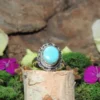 Tibetan Turquoise .925 Sterling Silver Ring Size 5