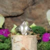 Rose Quartz .925 Sterling Silver Ring Size 6