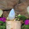 Moonstone .925 Sterling Silver Ring Size 9
