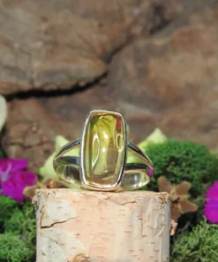 Citrine .925 Sterling Silver Ring Size 9