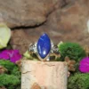 Lapis Lazuli .925 Sterling Silver Ring Size 5