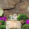 Rose Quartz .925 Sterling Silver Ring Size 5