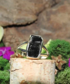 Shungite .925 Sterling Silver Ring Size 8