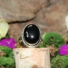 Black Onyx .925 Sterling Silver Ring Size 8
