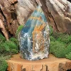 Blue Onyx Half-Polished Point