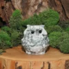 Tree Agate Owl Carving