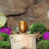 Tiger Eye .925 Sterling Silver Ring Size 8