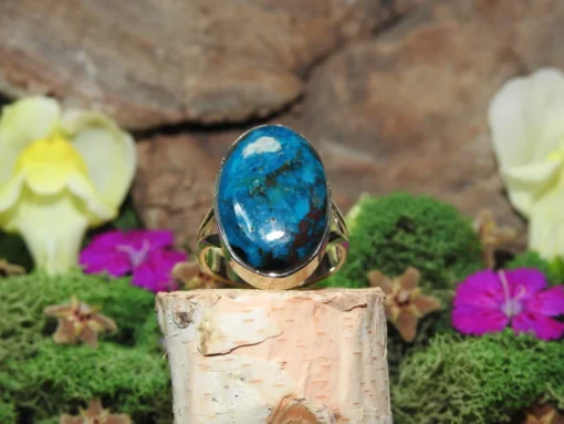 Chrysocolla .925 Sterling Silver Ring Size 6